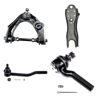 Dorman® - OE Solutions™ Front Passenger Side Lower and Upper Control Arm with Ball Joint and Tie Rod End Kit