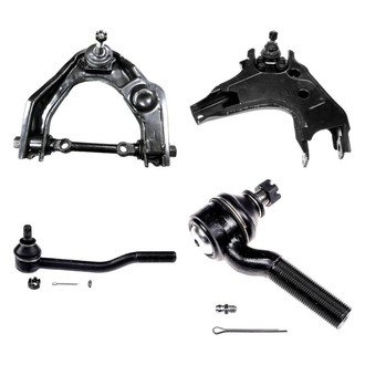 Dorman® - OE Solutions™ Front Passenger Side Lower and Upper Control Arm with Ball Joint and Tie Rod End Kit