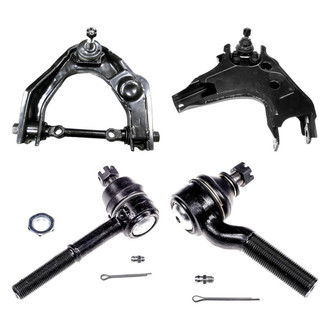 Dorman® - OE Solutions™ Front Passenger Side Lower and Upper Control Arm with Ball Joint and Tie Rod End Kit