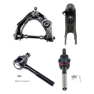 Dorman® - OE Solutions™ Front Passenger Side Lower and Upper Control Arm with Ball Joint and Tie Rod End Kit