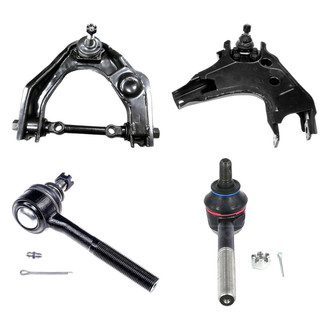 Dorman® - OE Solutions™ Front Passenger Side Lower and Upper Control Arm with Ball Joint and Tie Rod End Kit