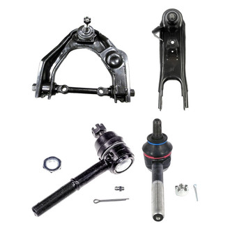 Dorman® - OE Solutions™ Front Passenger Side Lower and Upper Control Arm with Ball Joint and Tie Rod End Kit