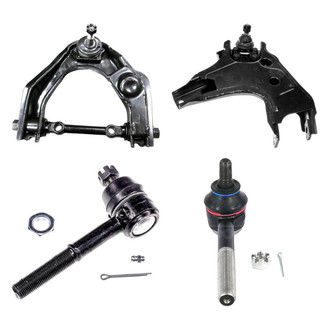 Dorman® - OE Solutions™ Front Passenger Side Lower and Upper Control Arm with Ball Joint and Tie Rod End Kit