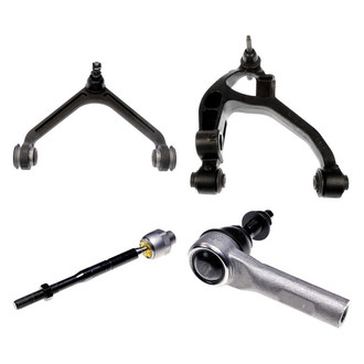 Dorman® - OE Solutions™ Front Passenger Side Lower and Upper Control Arm with Ball Joint and Tie Rod End Kit