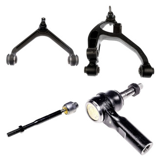 Dorman® - OE Solutions™ Front Passenger Side Lower and Upper Control Arm with Ball Joint and Tie Rod End Kit