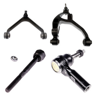 Dorman® - OE Solutions™ Front Passenger Side Lower and Upper Control Arm with Ball Joint and Tie Rod End Kit
