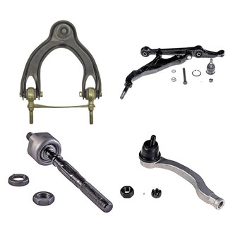 Dorman® - OE Solutions™ Front Passenger Side Lower and Upper Control Arm with Ball Joint and Tie Rod End Kit