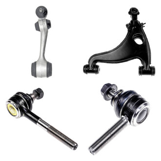 Dorman® - OE Solutions™ Front Passenger Side Lower and Upper Control Arm with Ball Joint and Tie Rod End Kit