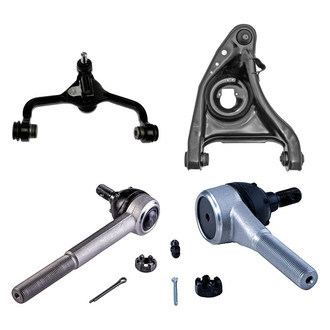 Dorman® - OE Solutions™ Front Passenger Side Lower and Upper Control Arm with Ball Joint and Tie Rod End Kit