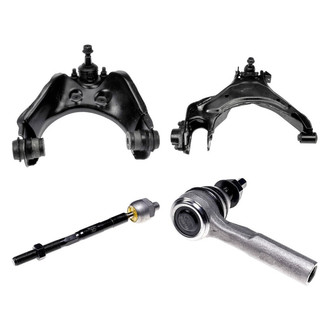 Dorman® - OE Solutions™ Front Passenger Side Lower and Upper Control Arm with Ball Joint and Tie Rod End Kit