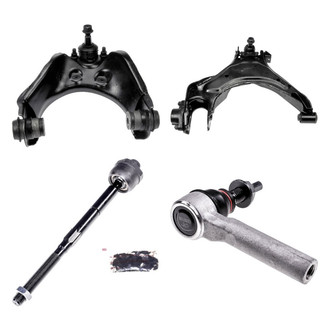 Dorman® - OE Solutions™ Front Passenger Side Lower and Upper Control Arm with Ball Joint and Tie Rod End Kit