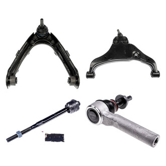 Dorman® - OE Solutions™ Front Passenger Side Lower and Upper Control Arm with Ball Joint and Tie Rod End Kit