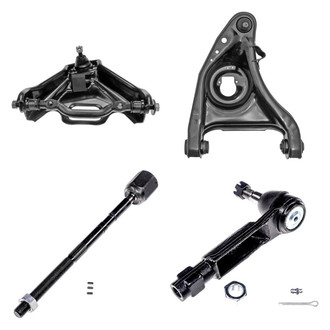Dorman® - OE Solutions™ Front Passenger Side Lower and Upper Control Arm with Ball Joint and Tie Rod End Kit