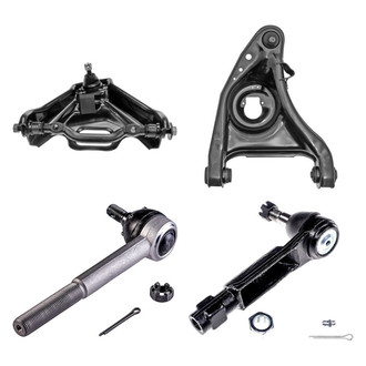 Dorman® - OE Solutions™ Front Passenger Side Lower and Upper Control Arm with Ball Joint and Tie Rod End Kit