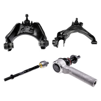 Dorman® - OE Solutions™ Front Passenger Side Lower and Upper Control Arm with Ball Joint and Tie Rod End Kit
