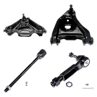 Dorman® - OE Solutions™ Front Passenger Side Lower and Upper Control Arm with Ball Joint and Tie Rod End Kit