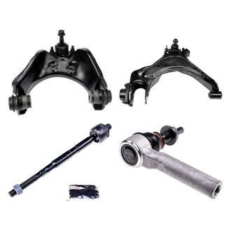 Dorman® - OE Solutions™ Front Passenger Side Lower and Upper Control Arm with Ball Joint and Tie Rod End Kit