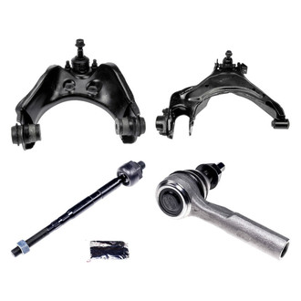 Dorman® - OE Solutions™ Front Passenger Side Lower and Upper Control Arm with Ball Joint and Tie Rod End Kit