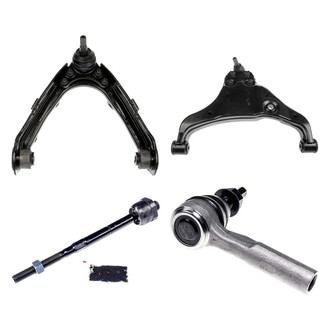 Dorman® - OE Solutions™ Front Passenger Side Lower and Upper Control Arm with Ball Joint and Tie Rod End Kit