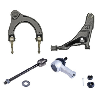 Dorman® - OE Solutions™ Front Passenger Side Lower and Upper Control Arm with Ball Joint and Tie Rod End Kit