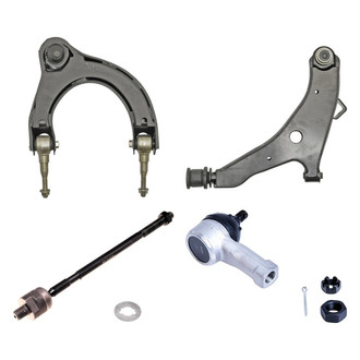 Dorman® - OE Solutions™ Front Passenger Side Lower and Upper Control Arm with Ball Joint and Tie Rod End Kit