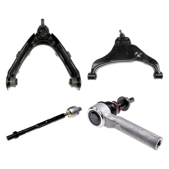 Dorman® - OE Solutions™ Front Passenger Side Lower and Upper Control Arm with Ball Joint and Tie Rod End Kit