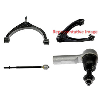 Dorman® - OE Solutions™ Front Passenger Side Lower and Upper Control Arm with Ball Joint and Tie Rod End Kit
