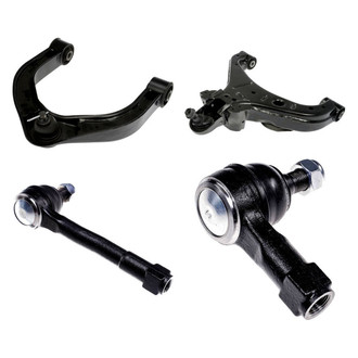 Dorman® - OE Solutions™ Front Passenger Side Lower and Upper Control Arm with Ball Joint and Tie Rod End Kit