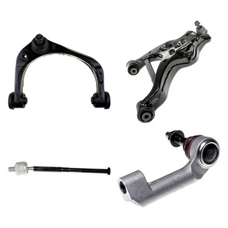 Dorman® - OE Solutions™ Front Passenger Side Lower and Upper Control Arm with Ball Joint and Tie Rod End Kit