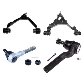 Dorman® - OE Solutions™ Front Passenger Side Lower and Upper Control Arm with Ball Joint and Tie Rod End Kit
