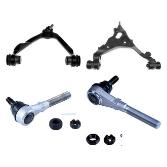 Dorman® - OE Solutions™ Front Passenger Side Lower and Upper Control Arm with Ball Joint and Tie Rod End Kit
