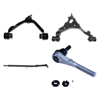 Dorman® - OE Solutions™ Front Passenger Side Lower and Upper Control Arm with Ball Joint and Tie Rod End Kit