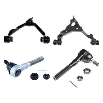 Dorman® - OE Solutions™ Front Passenger Side Lower and Upper Control Arm with Ball Joint and Tie Rod End Kit