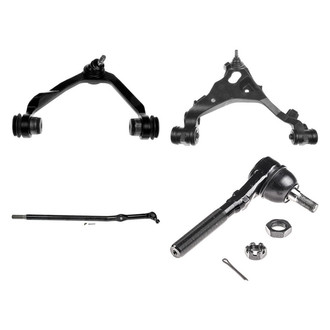 Dorman® - OE Solutions™ Front Passenger Side Lower and Upper Control Arm with Ball Joint and Tie Rod End Kit