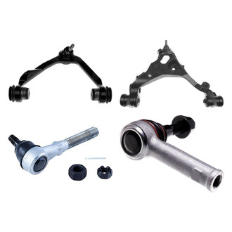 Dorman® - OE Solutions™ Front Passenger Side Lower and Upper Control Arm with Ball Joint and Tie Rod End Kit