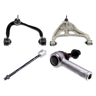 Dorman® - OE Solutions™ Front Passenger Side Lower and Upper Control Arm with Ball Joint and Tie Rod End Kit
