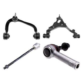 Dorman® - OE Solutions™ Front Passenger Side Lower and Upper Control Arm with Ball Joint and Tie Rod End Kit