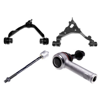 Dorman® - OE Solutions™ Front Passenger Side Lower and Upper Control Arm with Ball Joint and Tie Rod End Kit