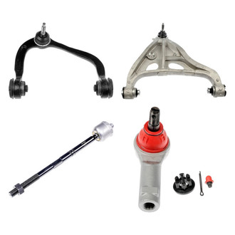 Dorman® - OE Solutions™ Front Passenger Side Lower and Upper Control Arm with Ball Joint and Tie Rod End Kit
