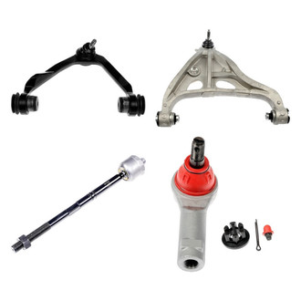 Dorman® - OE Solutions™ Front Passenger Side Lower and Upper Control Arm with Ball Joint and Tie Rod End Kit