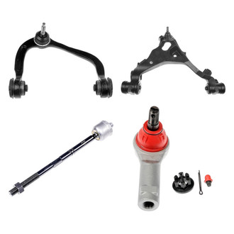 Dorman® - OE Solutions™ Front Passenger Side Lower and Upper Control Arm with Ball Joint and Tie Rod End Kit