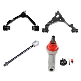 Dorman® - OE Solutions™ Front Passenger Side Lower and Upper Control Arm with Ball Joint and Tie Rod End Kit