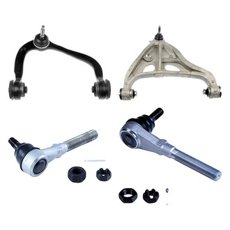 Dorman® - OE Solutions™ Front Passenger Side Lower and Upper Control Arm with Ball Joint and Tie Rod End Kit