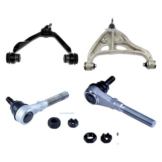 Dorman® - OE Solutions™ Front Passenger Side Lower and Upper Control Arm with Ball Joint and Tie Rod End Kit