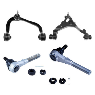 Dorman® - OE Solutions™ Front Passenger Side Lower and Upper Control Arm with Ball Joint and Tie Rod End Kit