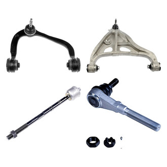 Dorman® - OE Solutions™ Front Passenger Side Lower and Upper Control Arm with Ball Joint and Tie Rod End Kit