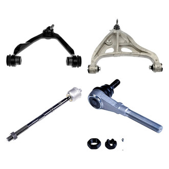 Dorman® - OE Solutions™ Front Passenger Side Lower and Upper Control Arm with Ball Joint and Tie Rod End Kit