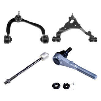 Dorman® - OE Solutions™ Front Passenger Side Lower and Upper Control Arm with Ball Joint and Tie Rod End Kit