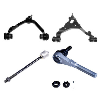 Dorman® - OE Solutions™ Front Passenger Side Lower and Upper Control Arm with Ball Joint and Tie Rod End Kit