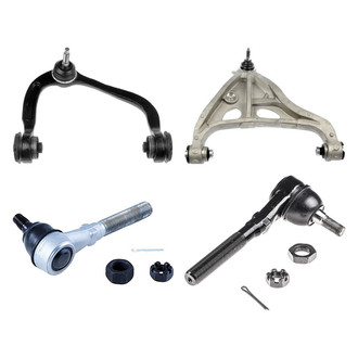 Dorman® - OE Solutions™ Front Passenger Side Lower and Upper Control Arm with Ball Joint and Tie Rod End Kit